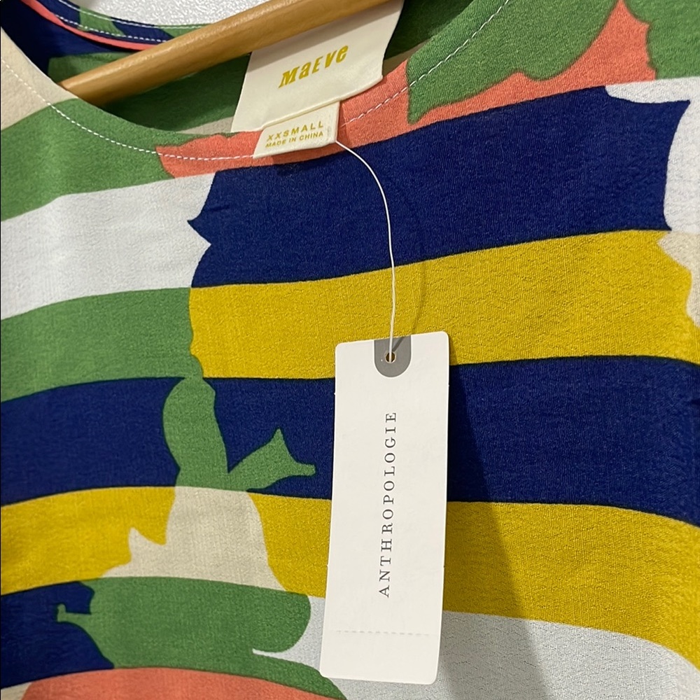 ANTHROPOLOGIE Maeve Colorful Top - Picture 4 of 5